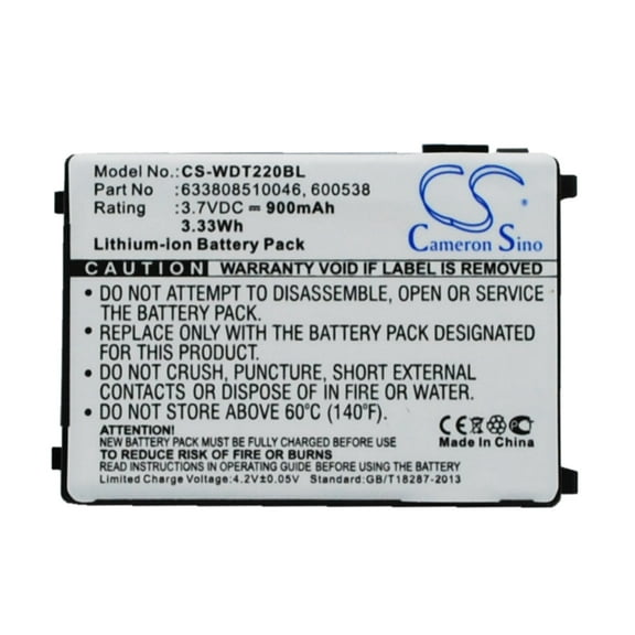 900mAh Replacement for Unitech HT630, HT650, PT630 Battery, P/N 1400-202501G, 201709, 4006-0319