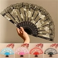thumbnail image 3 of Hand Fans Lace Dancing Fan Woman Decorative Handheld Fan For Women Party Clothing Accessorie Hanfu Accessorie, 3 of 7