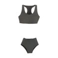 thumbnail image 4 of Ropa femenina a escala 1/6, chaleco deportivo coleccionable y pantalones cortos, ropa informal para mujer, acción Gris, 4 of 9