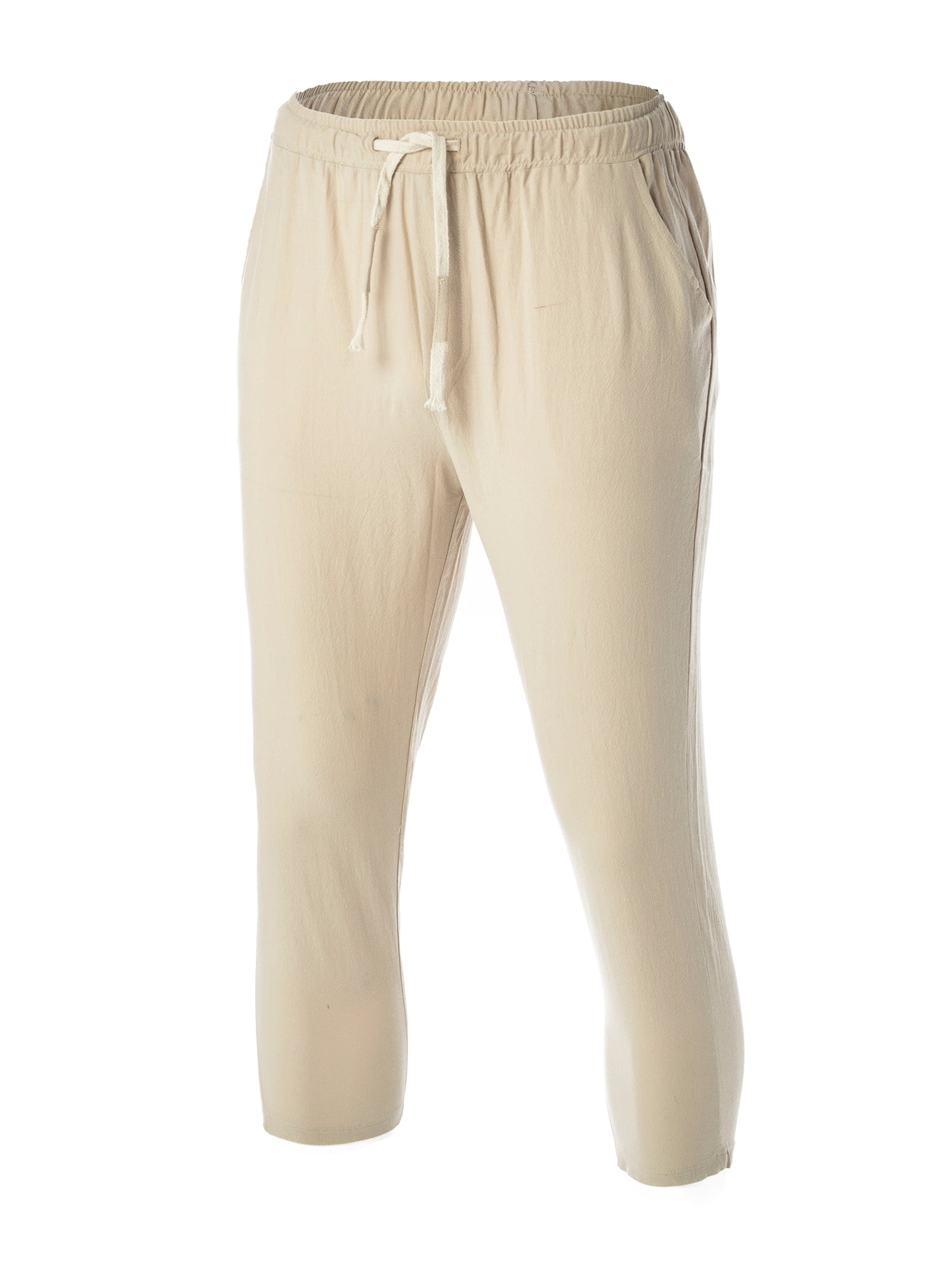 plus size linen beach pants
