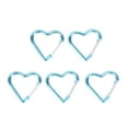 thumbnail image 6 of Cheers.US 5Pcs Heart Shape Keychain Clips Mini Small Carabiner Aluminum Durable Quick Release Auto Locking D-shape Spring Loaded Clip for for Home Rv Camping Fishing Hiking Traveling and Sports, 6 of 7