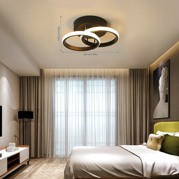 Modern Ceiling Lamp LED Flush Mount Fixture Bedroom Hallway Light Kitchen (Bulb Not Included)
