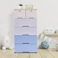 thumbnail image 6 of Dwellnix Modern Storage Cabinet with 6 Drawers, Lockable PP Plastic Unit, Spacious & Durable, Ideal for Bedroom, Nursery & Playroom Organization, 6 of 11
