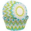 Standard Baking Cups-Lime Chevron 75/Pkg