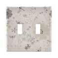 thumbnail image 2 of Dailycode Light Switch Plate Covers 3 Gang Wall Plate Plastics Outlet Covers for Kitchen Home Office Decor Flowers and Dragonflies, 2 of 8