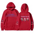 thumbnail image 1 of Moonsky Sudadera con capucha de moda para mujer de la cantante pop Dem/0n HUNTR/X con jersey corto, suave y cómoda, top de manga larga para uso informal en primavera, otoño e invierno. (Rojo 2XL), 1 of 4