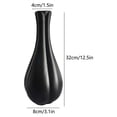 thumbnail image 6 of KUKIDSVO 12.6x3.15in Round Plastic Flower Vase, Unbreakable Dried Vase, Modern Floral Container for Home Office Desk Table Decoration (1 Pack, BlackA), 6 of 6