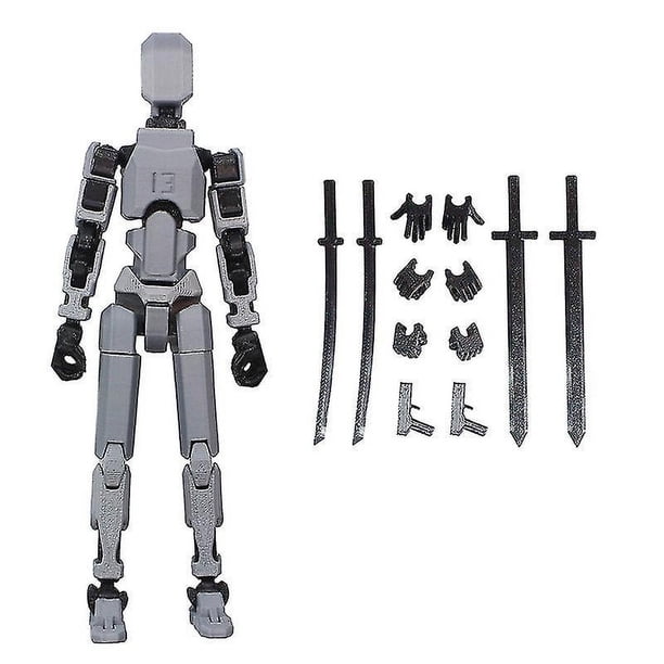 Robot movible multiarticulado Juguete de maniquí impreso en 3D Lucky 13 Dummy Action