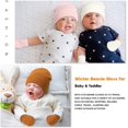 thumbnail image 7 of Newborn Baby Beanie Hat Gloves Set, Toddler Kids Solid Soft Winter Warm Knit Hat with Gloves for Unisex Boys Girls (Navy,3-24 Months), 7 of 7
