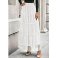 thumbnail image 4 of PRETTYGARDEN Women's Tulle Skirt Summer Flowy High Waisted A-Line Cute Fall Fairy Layered Mesh Maxi Long Skirts, 4 of 10