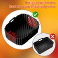 thumbnail image 2 of JUNZHIDAO Kitchen Air Fryer Silicone Liners for Ninja SL401 Double Stack XL 2-Basket Air Fryer (1pcs, Black A), 2 of 7