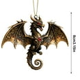 thumbnail image 3 of Dragon Ornament under $5! Cagogo Dragon Shape Christmas Ornament, Fantasy Theme Tree Pendant, Unique Holiday Decor, Mythical Creature Xmas Decoration, 3 of 9