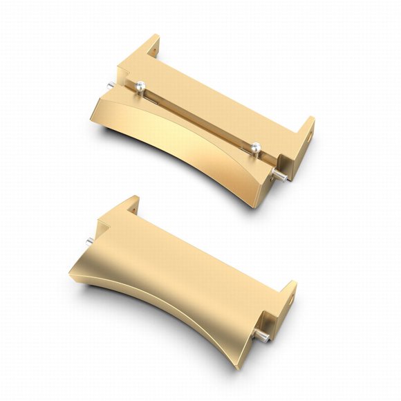 Oliegs Heated Blanket Suitable For Samsung Galaxy Watch 5/5 Pro Strap Metal Connector Header (Pair) Chocolate