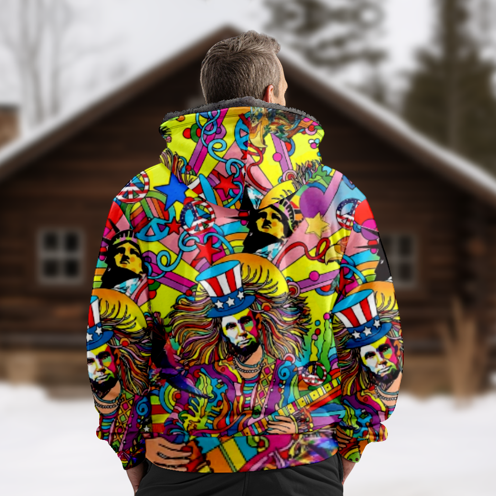 Mens Fleece Jacket-Retro Buffalo Plaid Graphics Full Zip Hoodie Jacket for  Men,Winter Warm Cozy Fleece Hoodie Jacket,Brown(2XL,DHXXC) - Walmart.com