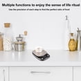 thumbnail image 3 of 1PC 10kg/1g Rechargeable Kitchen Scale Stainless Steel Accuracy LCD Display Digital Scale Measurement Tool (Grey), 3 of 9