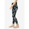 thumbnail image 3 of Roaman's Women's Plus Size Side Tie Ruched Capri, 3 of 3