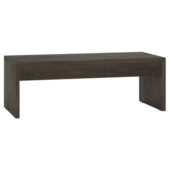 Evelyn&Zoe Modern/Contemporary 48" Wide Alder Brown Coffee Table