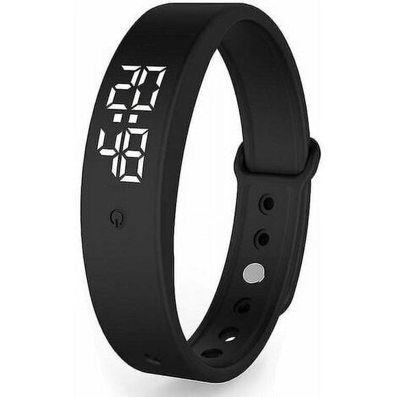 Vibrating watch - with just 10 alarms - Black UNOIU
