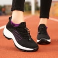 thumbnail image 5 of GLYGML Knit Platform Walking Shoes, Breathable Slip-On Wedge Sneakers, Non-Slip Cushioned Orthopedic Shoes for Daily Wear, 5 of 5