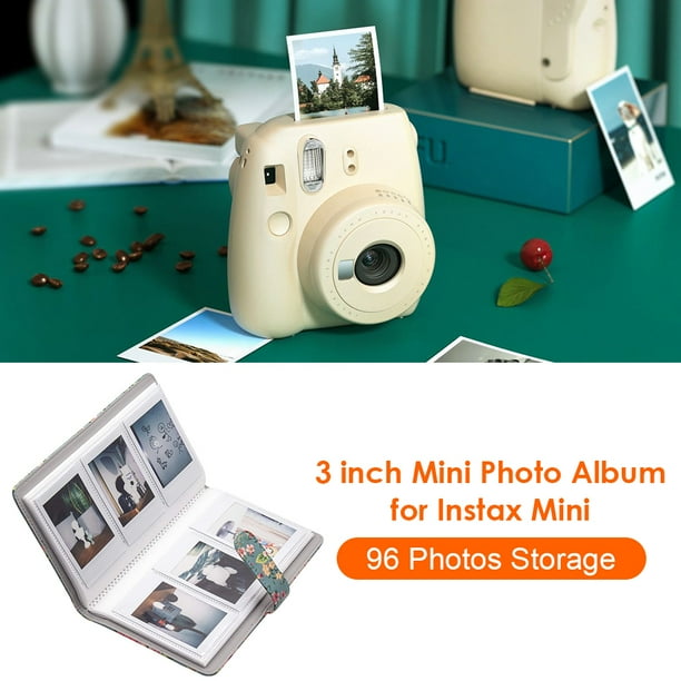 Mini álbum de fotos Polaroid con 96 bolsillos para Fujifilm Instax Mini Film (verde)