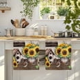 thumbnail image 4 of Farmhouse Sunflowers Kitchen Towels Set of 3, Western Star Country Bird Pine Cone Absorbent Dish Towels for Kitchen, Microfiber Hand Towel, Quick Drying Tea Towel for Cleaning Decorative Dishcloths, 4 of 7