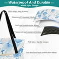 thumbnail image 3 of Extra Large Picnic Beach Blanket Waterproof Sand Proof Portable Outdoor Mat Blue Flower and Leaf 60x80, 3 of 9
