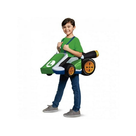 Child Luigi Kart Costume - Super Mario Bros