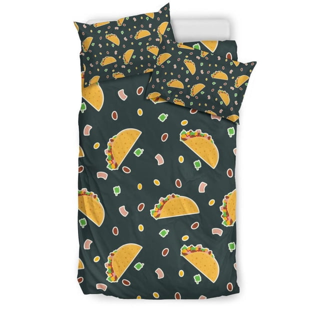 Juego de cama con estampado de tacos Tc02