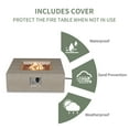 thumbnail image 6 of VENTOPYR 35''Outdoor Square Propane Fire Pit Table, 6 of 8