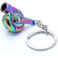 thumbnail image 3 of LAICAIW Turbo Keychain Metal Spinning Turbocharger Automotive Mini Car Part Keychain Key Ring, Neochrome Turbo, Small, 3 of 4
