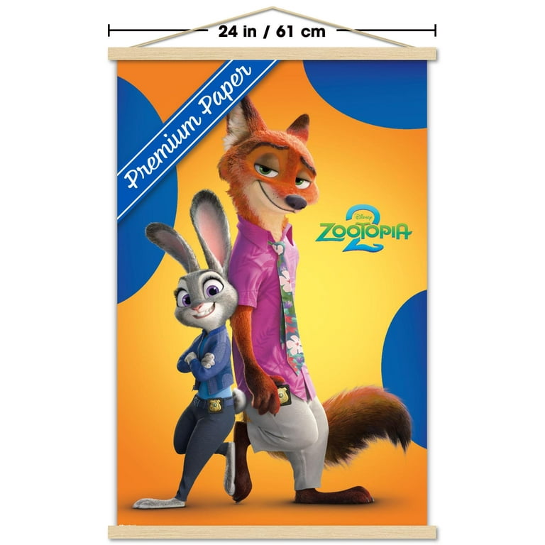 Disney Zootopia 2 (2025) - Nick & Judy Wall Poster with Magnetic