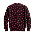 thumbnail image 6 of QHRMKOG Valentine's Day Cardigan Sweaters for Men Cute Heart Cardigan Print Relaxed Fit Long Sleeve V Neck Button Up Cardigan Sweaters Trendy Ribbed Knit Sweaters Black 4XL, 6 of 7