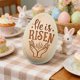 thumbnail image 4 of Decoraciones Y Ornamentos Del Árbol de Pascua Huevos de Pascua de Madera Tallando Conejos para Patio Interior Al Aire Libre Decoración de Vacaciones de la Oficina, 4 of 6