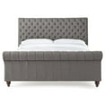 thumbnail image 2 of Steve Silver Swanson Tufted King Sleigh Bed in Gray, 2 of 5