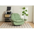 thumbnail image 3 of Power Recliner with 270 Degrees Swivel Glider, Modern Sofa Chair with USB Interfaces and Mobile Phone Holders, Swivel Glider Chair for Living Room, Bedroom, Green, 3 of 8