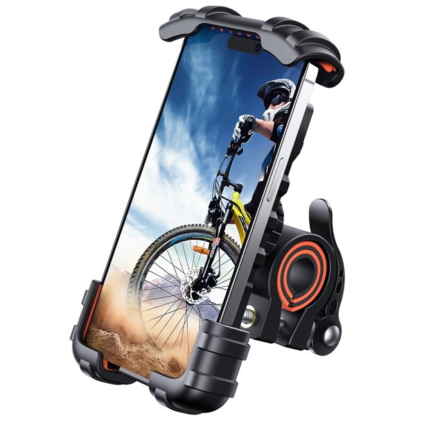 Soporte de teléfono para bicicleta Lamicall para iPhone, naranja