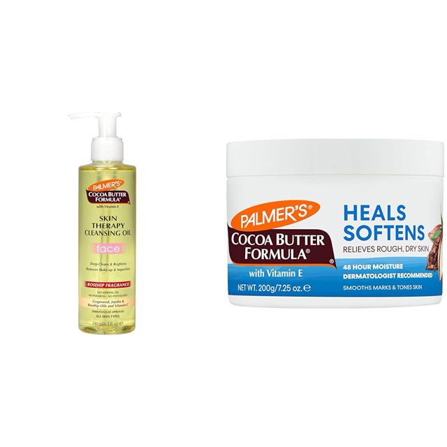 Skincare Bundle Aceite limpiador de manteca de cacao Palmer's, 190 ml
