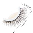 thumbnail image 4 of Natural Reusable Self Adhesive False Eyelashes for Makeup Use Black Plastic 3D Thick Style 09, 4 of 4