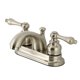 thumbnail image 1 of Kingston Brass Kb2608Al - Grifo Central Para Baño (4 Pulgadas), Níquel Cepillado, 1 of 1