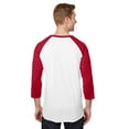 thumbnail image 3 of Jerzees Adult 5.2 oz., Premium Blend Ring-Spun Raglan Baseball T-Shirt - 560RR, 3 of 4