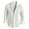thumbnail image 4 of Men Floral Print Button up Shirts Casual Long Sleeve Slim Fit Blouse with Pocket Lightweight Bohemian Clothes, 4 of 5