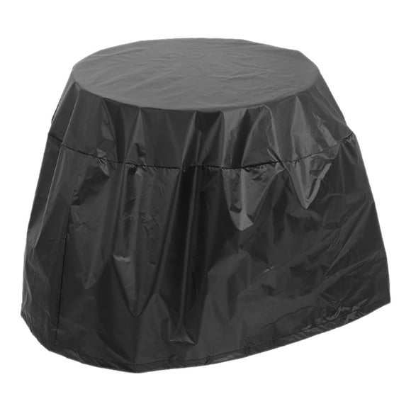 Cubierta impermeable para parrilla de barbacoa 210D, Protector redondo resistente para cocinar al aire libre, resistente a la intemperie para uso en Patio y acampada
