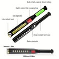 thumbnail image 2 of 1pc Self Defense Security Lights, LED Flashlight With Baton, 4 Mode Adjustable IPX6 Waterproof Flare Rechargeable Torch, Outdoor Camping Fishing Lighting, 2 of 4