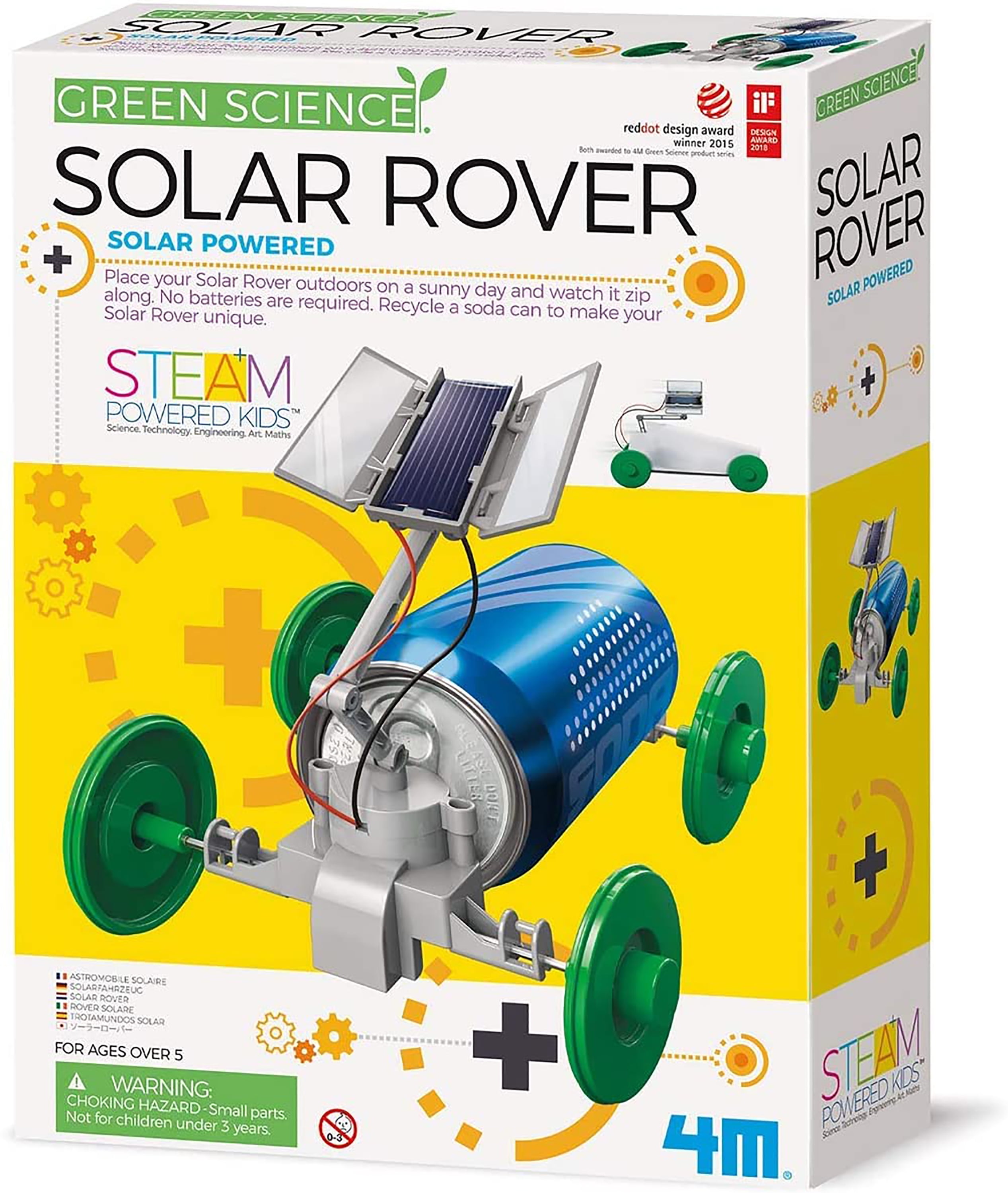 DIY Mars Exploration Rover Star Prober Solar Energy 4WD Assembly Kits