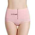 thumbnail image 3 of GaaiKei 6 Pack Women's High Waist Cotton Underwear Soft Brief Panties Regular and Plus Size 7, 3 of 7