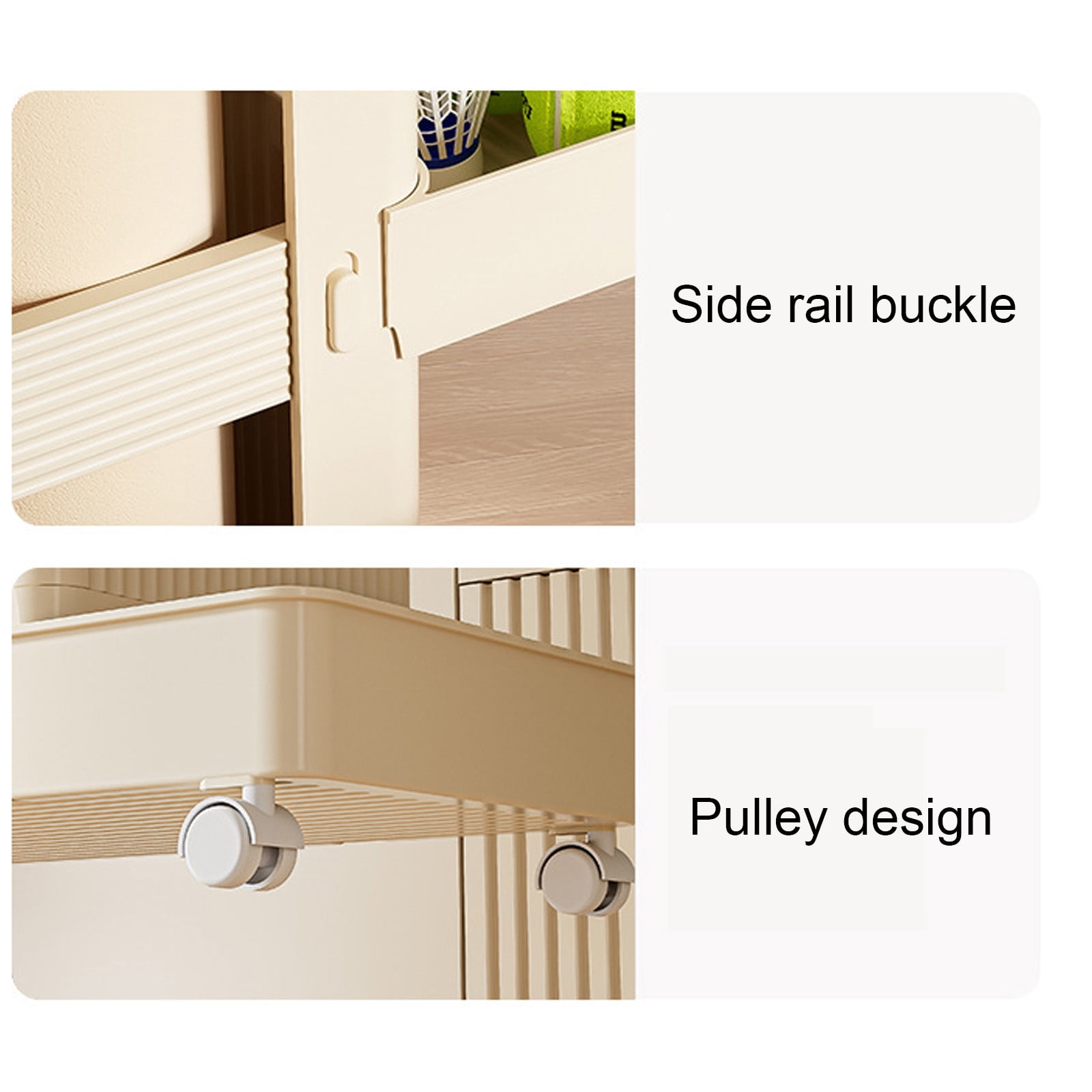 Gnmfd Yoga Mat Storage Basket, Household Trolley Fitness Equipment Storage Rack, Multi-purpose Badminton and Sports Gear Organizer, Versatile Storage for Bathroom, Kitchen, and Study Rooms