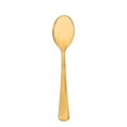 thumbnail image 4 of Smarty 6.25" Shiny Metallic Gold Disposable Plastic Dinner Spoons 600ct, 4 of 6