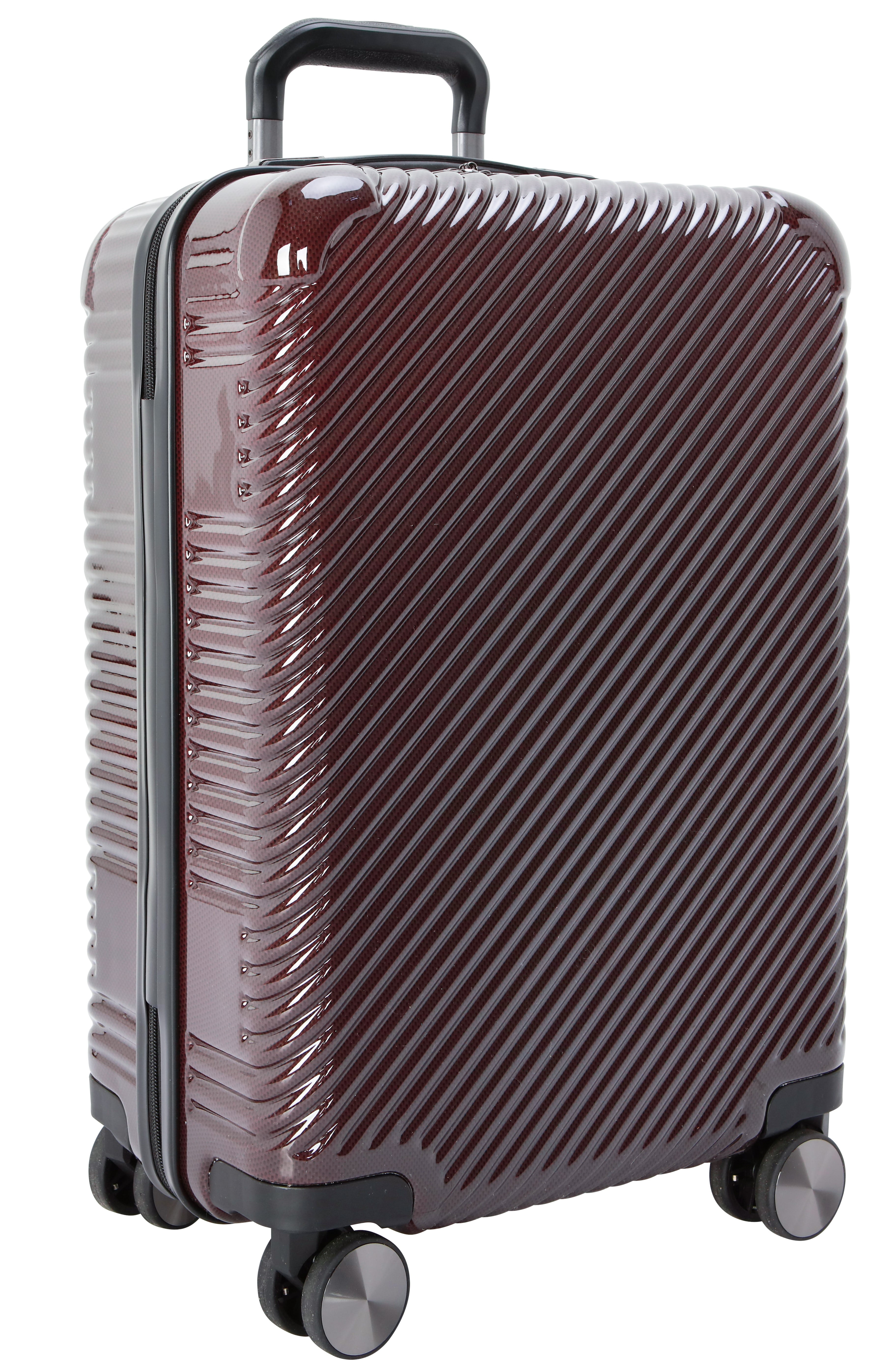 Ecotech Veer 20-inch Hardside Travel ABS Carry-on Luggage, Chocolate, All Ages