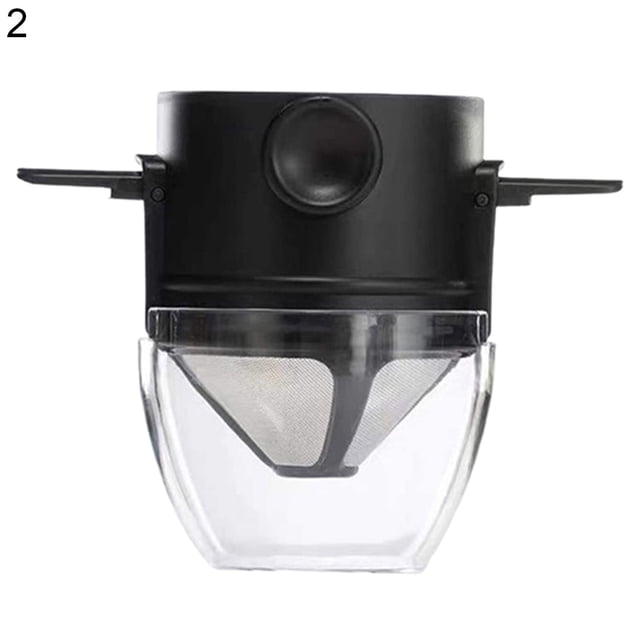 ENJOYW Ergonomic Retractable Coffee Filter, Plastic and Stainless Steel Coffee Strainer