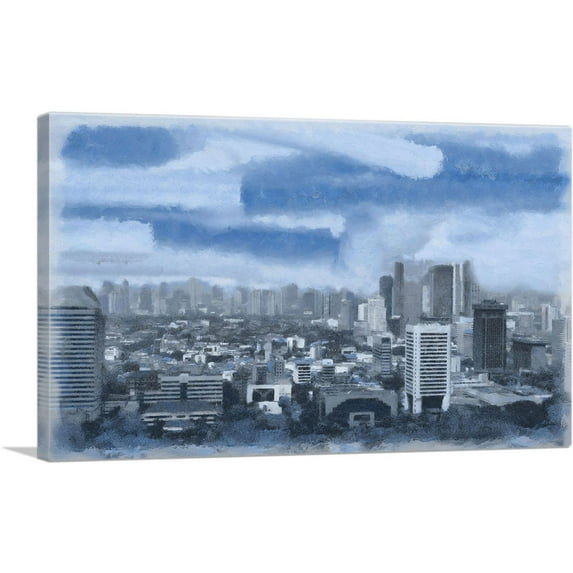ARTCANVAS Jakarta Home decor Canvas Art Print - Size: 26" x 18" (1.50" Deep)